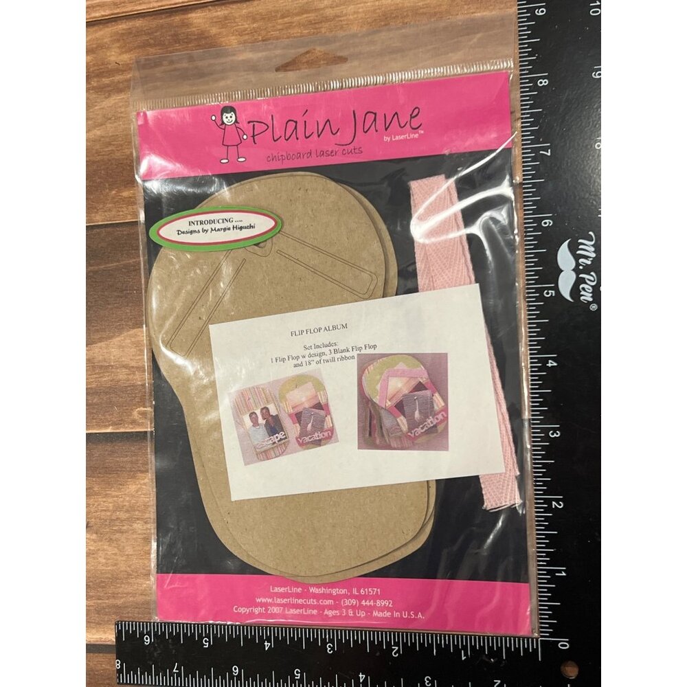 RARE Plain Jane Flip Flop Album Scrapbook Kit By Margie Higuchi